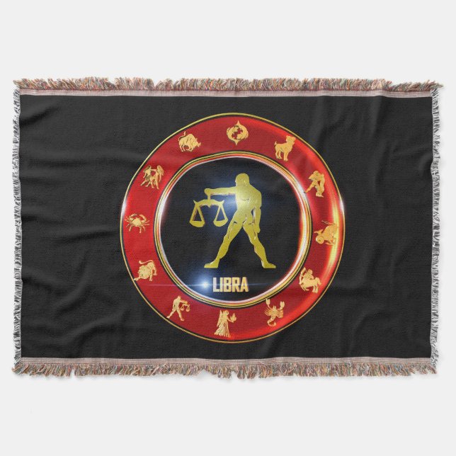 Libra Zodiac-tecken Astrologi Filt (Framsidan)