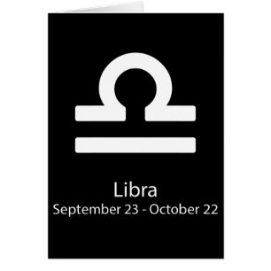 Libra Zodiac-tecken Astrologi Hälsningskort