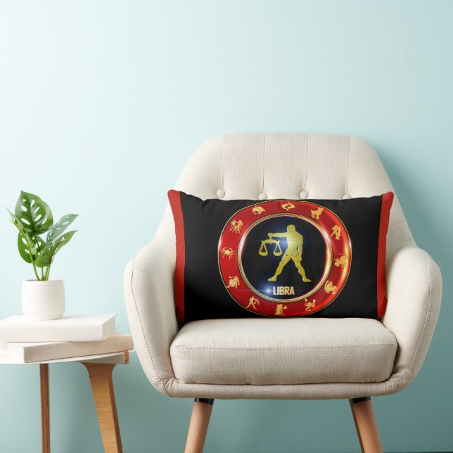 Libra Zodiac-tecken Astrologi Lumbarkudde (Stol)
