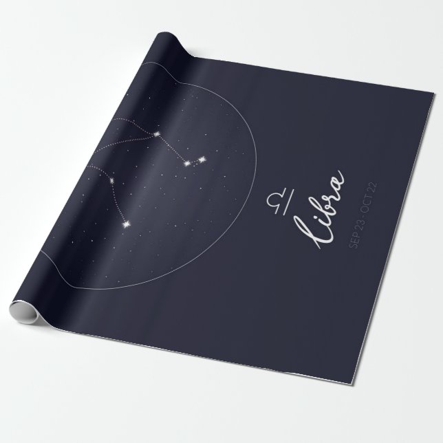Libra Zodiac-tecken | Cute Funny Birthday Gift Presentpapper (Utrullad)