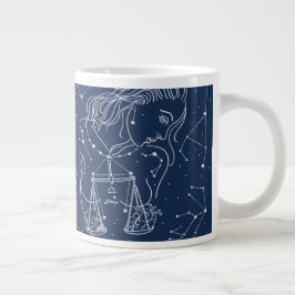 Libra zodiac-tecken jumbo mugg