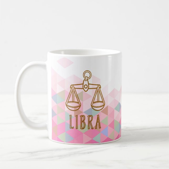 Libra Zodiac-tecken Kaffemugg (Vänster)