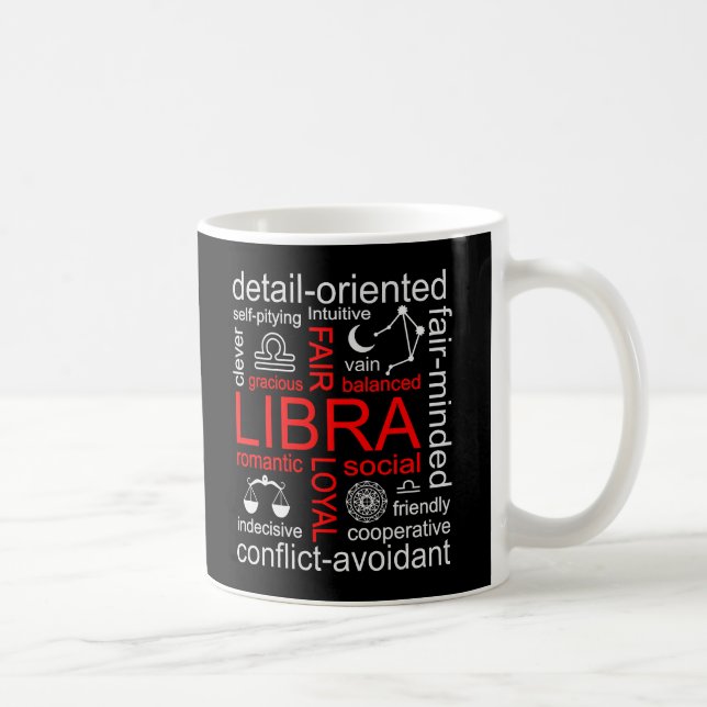 Libra Zodiac-tecken Kaffemugg (Höger)
