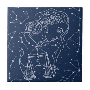 Libra zodiac-tecken kakelplatta