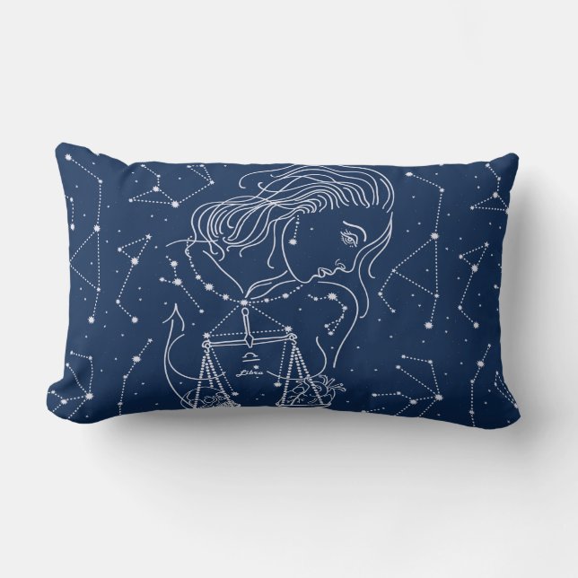 Libra zodiac-tecken lumbarkudde (Framsida)