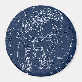 Libra zodiac-tecken magnet