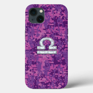 Libra Zodiac-tecken på Fuchsia Camo