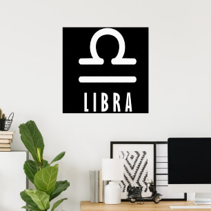 Libra zodiac-tecken poster