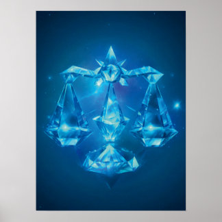 Libra Zodiac-tecken Poster