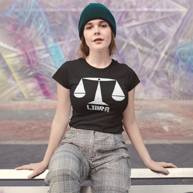 Libra Zodiac-tecken T Shirt (Skapare uppladdad)