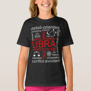Libra Zodiac-tecken T Shirt