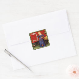 Libra Zodiac-teckenskalor, Födelsedagsfest Fyrkantigt Klistermärke