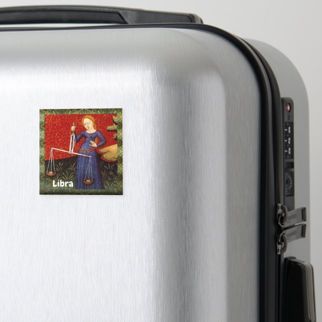 Libra Zodiac-teckenskalor, Födelsedagsfest Magnet (In Situ (Luggage))