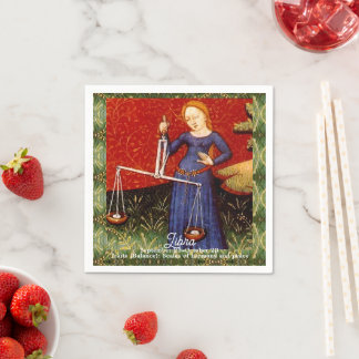 Libra Zodiac-teckenskalor, Födelsedagsfest Pappersservett