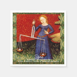 Libra Zodiac-teckenskalor, Födelsedagsfest Pappersservett