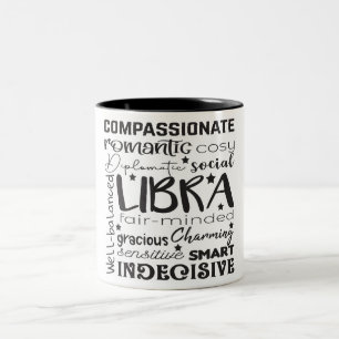 Libra Zodiac Traits/Astrology Två-Tonad Mugg