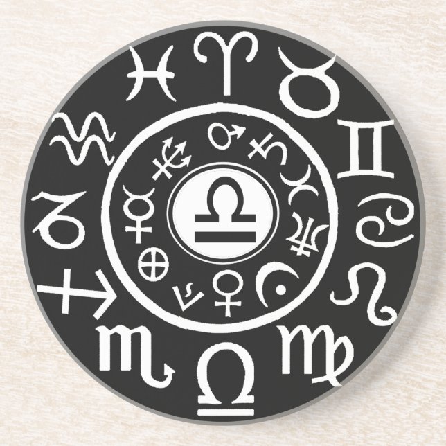 Libra Zodiac Underlägg (Framsidan)