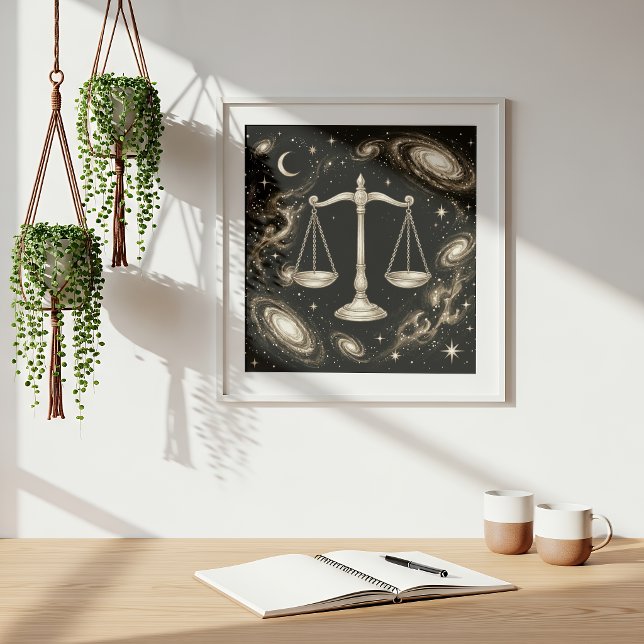 Libra Zodiak Celestial Astrologi Poster (Skapare uppladdad)