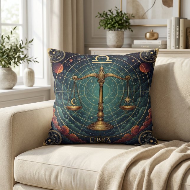 Libra Zodiak Celestial Kudde (Skapare uppladdad)