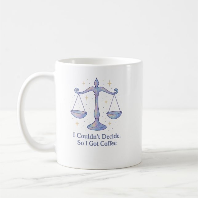 Libra Zodiakmugg – Enhörning Färger Kaffeälskare Kaffemugg (Vänster)