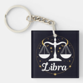 Libra Zodiakteckensymbol med stjärnor och vågar