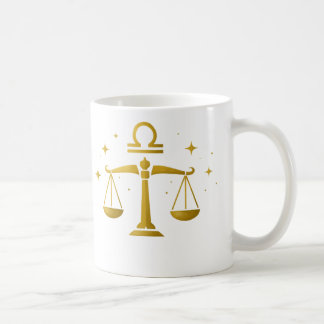 Libra Zodiakussymbol Kopp – Gylden Balans Design –