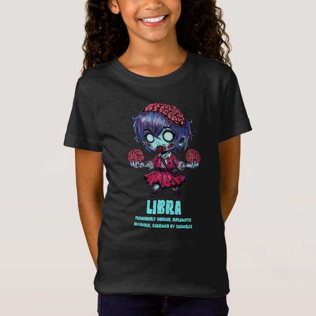 Libra Zombie T Shirt (Framsida)
