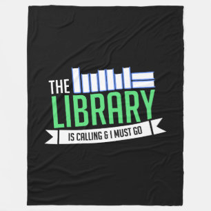 Librarian Bibliotek Bokar Gift Fleecefilt
