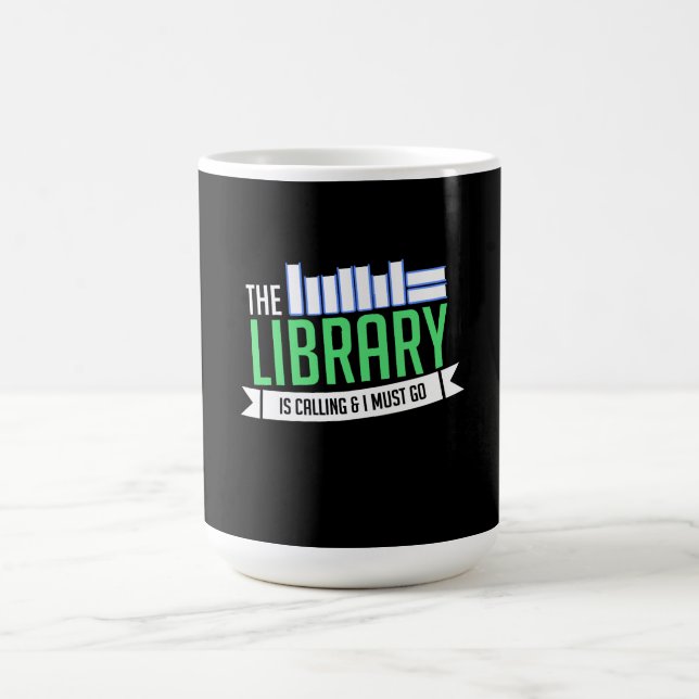 Librarian Bibliotek Bokar Gift Kaffemugg (Center)
