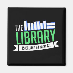 Librarian Bibliotek Bokar Gift Magnet