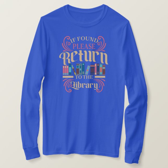 Librarian Bookworm Book Lover Library  T Shirt (Design framsida)