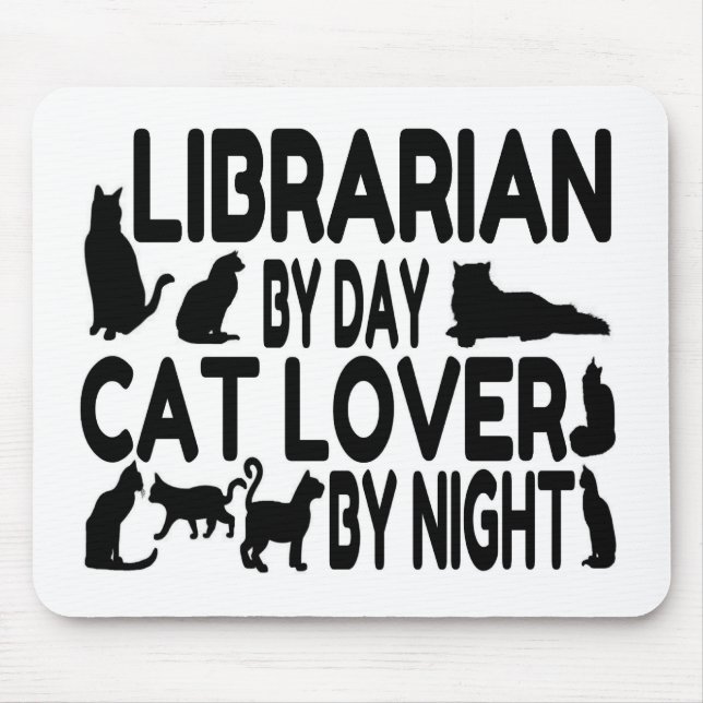 Librarian Cat Lover Musmatta (Framsidan)