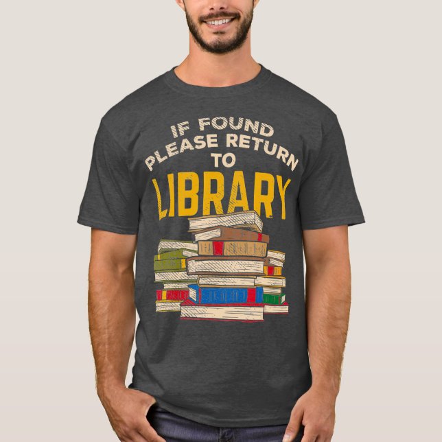 Librarian Funny Reading Gift T Shirt (Framsida)