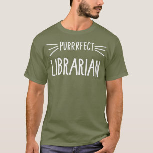 Librarian Gift Cute Perfekt Librarian Cat Lover T Shirt