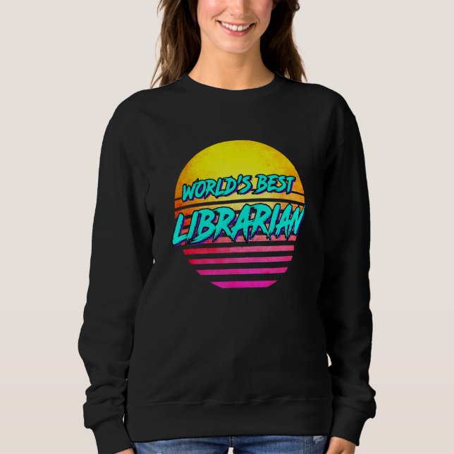 Librarian Idea Worlds Best Librarian T Shirt (Framsida)
