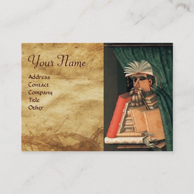 LIBRARIAN MONOGRAM VISITKORT (Framsida)