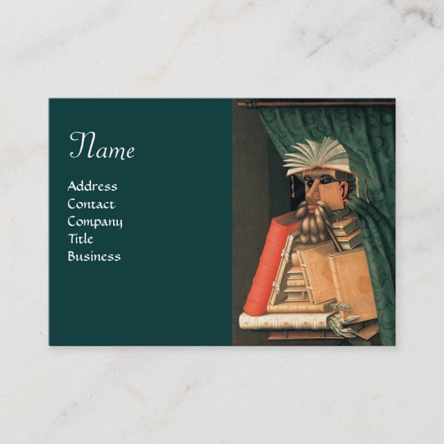 LIBRARIAN MONOGRAM VISITKORT (Framsida)