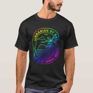 Librarian Påsklov Beach Bum Joke T Shirt
