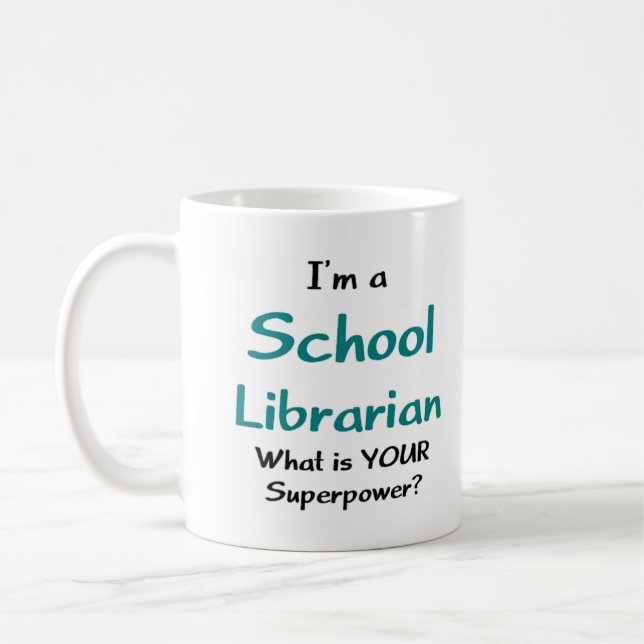 librarian school kaffemugg (Vänster)