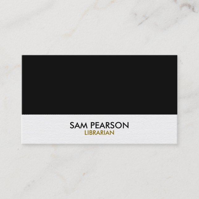 Librarian Simple Visitkort (Framsida)