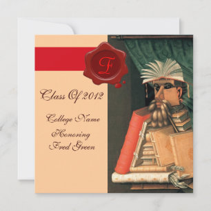 LIBRARIAN STUDENTEN PARCHMENT VAX SEAL MONOGRAM INBJUDNINGAR
