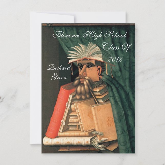 LIBRARIAN STUDENTEN PARCHMENT VAX SEAL MONOGRAM INBJUDNINGAR (Framsida)