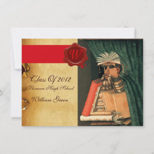 LIBRARIAN STUDENTEN PARCHMENT VAX SEAL MONOGRAM INBJUDNINGAR