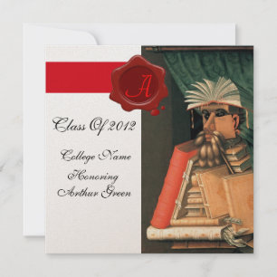 LIBRARIAN STUDENTEN PARCHMENT VAX SEAL MONOGRAM INBJUDNINGAR