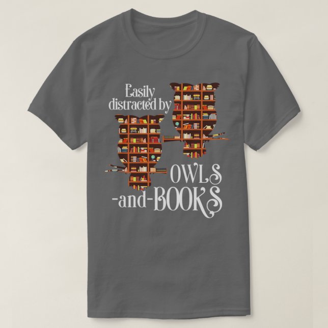 Librarian Uggla Gift Bok Reading Uggla T Shirt (Design framsida)