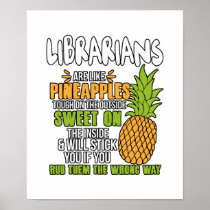 Librarianer är som ananas. poster