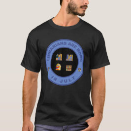 Librarianer föds i juli som alternativ design t shirt