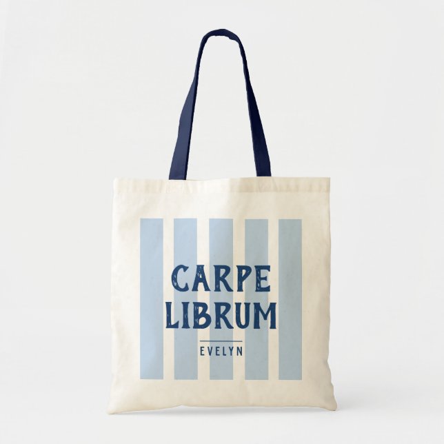 Librarian's Funny Carpe Librum Book Lover's  Tygkasse (Framsidan)