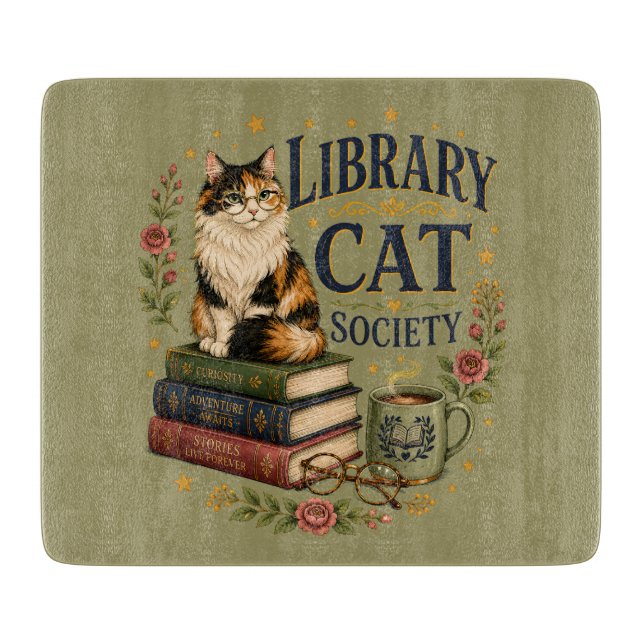 Library Cat Society Bokig Kaliko (Framsidan)