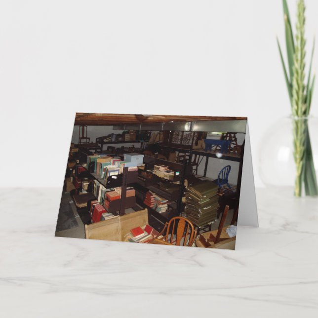 "Library Chruch Basement #2" Födelsedagskort Kort (Framsida)